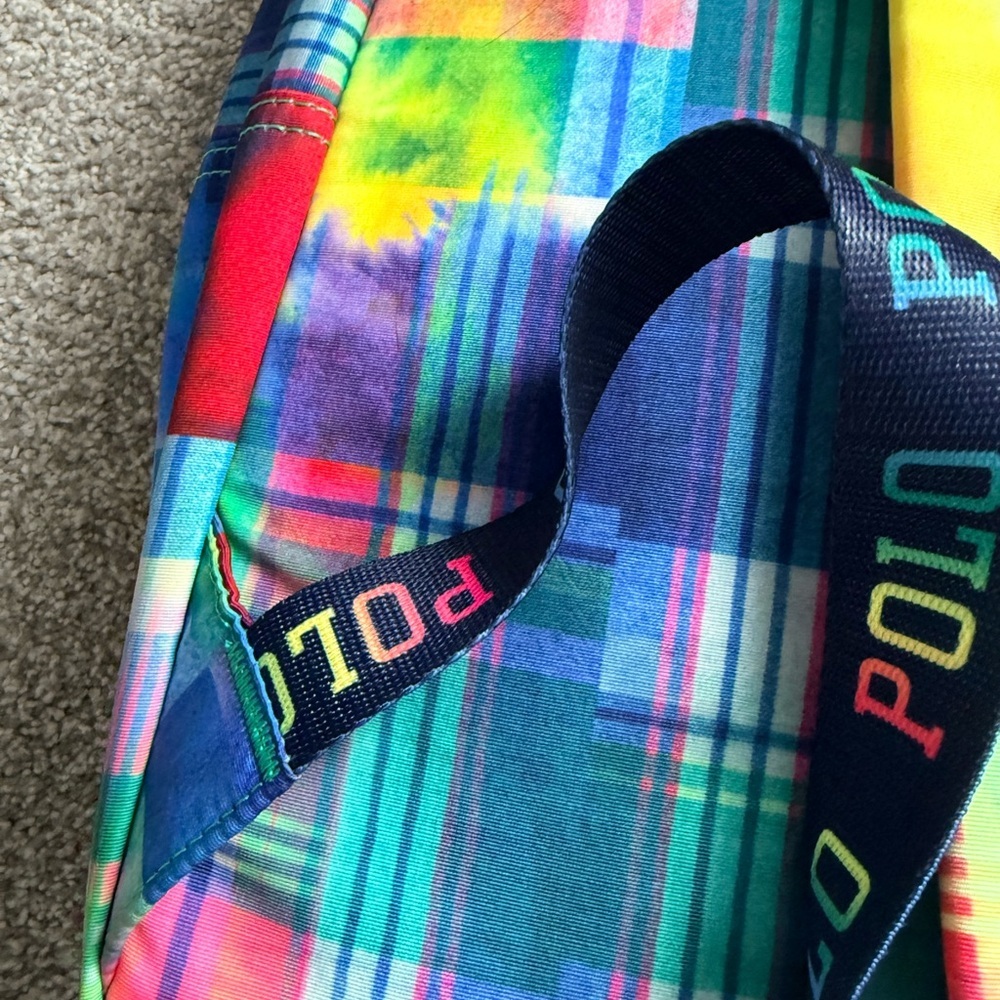 Ralph Lauren Multicolor Rainbow Plaid Backpack. Men’s/Women’s/Kids - Picture 7 of 10